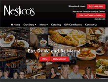 Tablet Screenshot of nesticosrestaurant.com